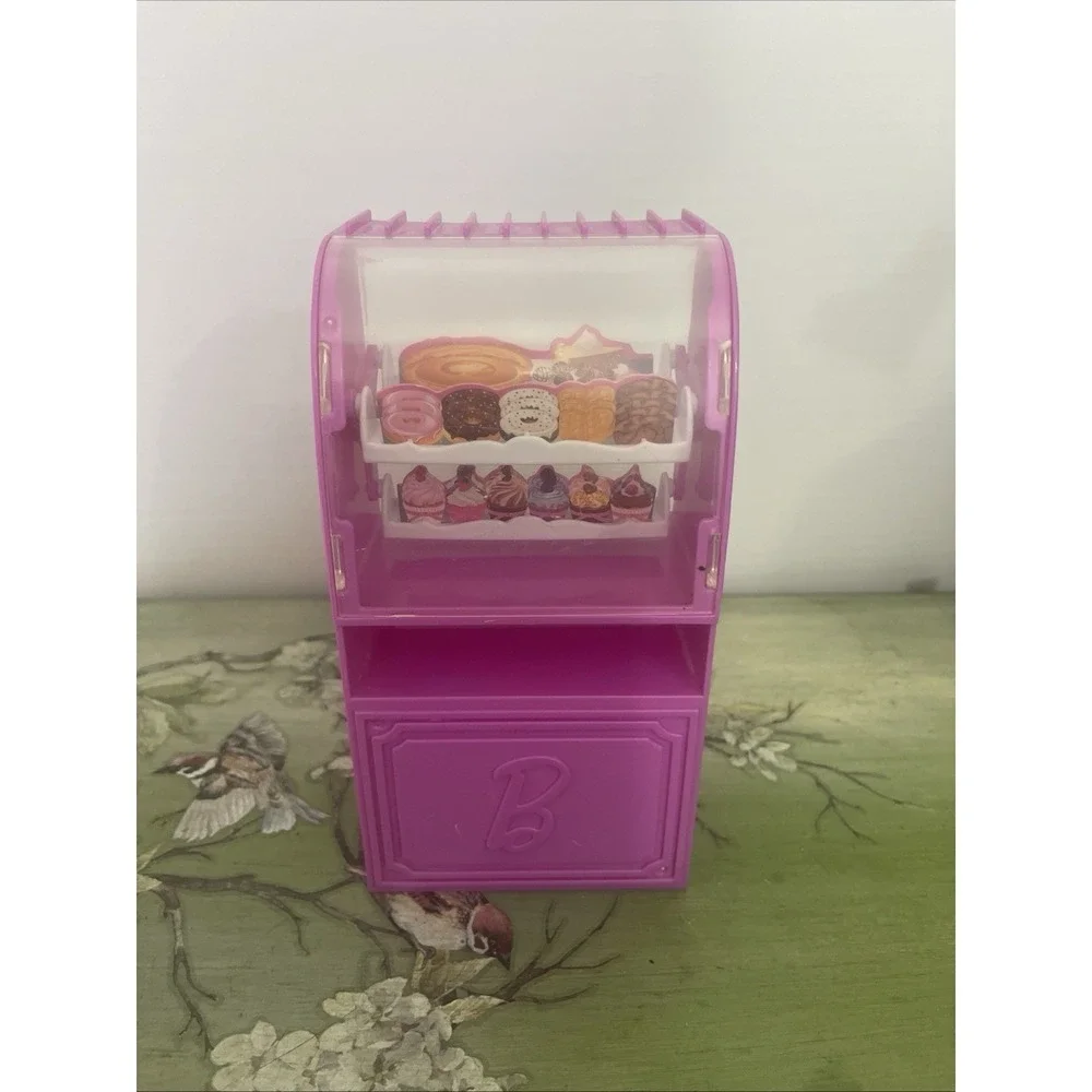 Barbie Frozen Yogurt Shop And Bakery Display Piece - Fun Sweet Treats Play Time